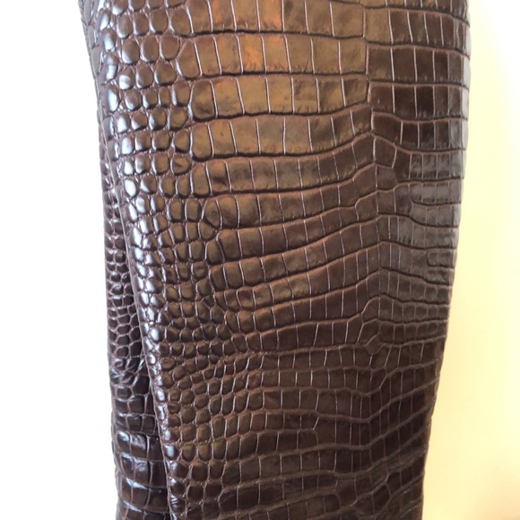 Burberry crocodile heeled boots AUTHENTIC - Picture 4 of 9